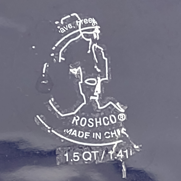 ROSHCO Cobalt Blue 9 1/2"w x 3"h Casserole Baking Dish With Knob Lid 1.5 qt. - Picture 5 of 5